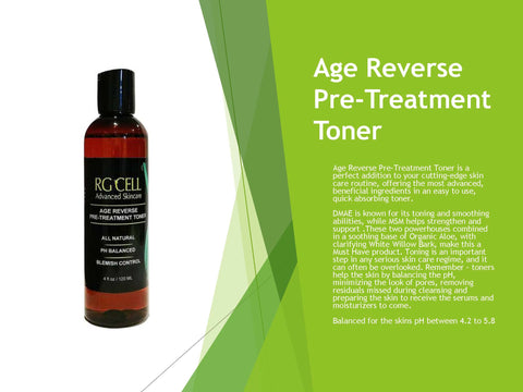 Age Reverse Pre-Treatment Toner (Available in 4oz,8oz, & 36oz sizes)